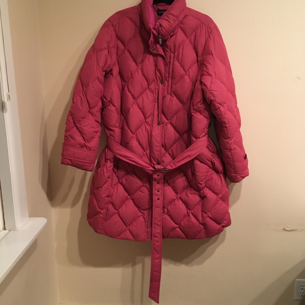 Lands' End Pink Women's Down Jacket